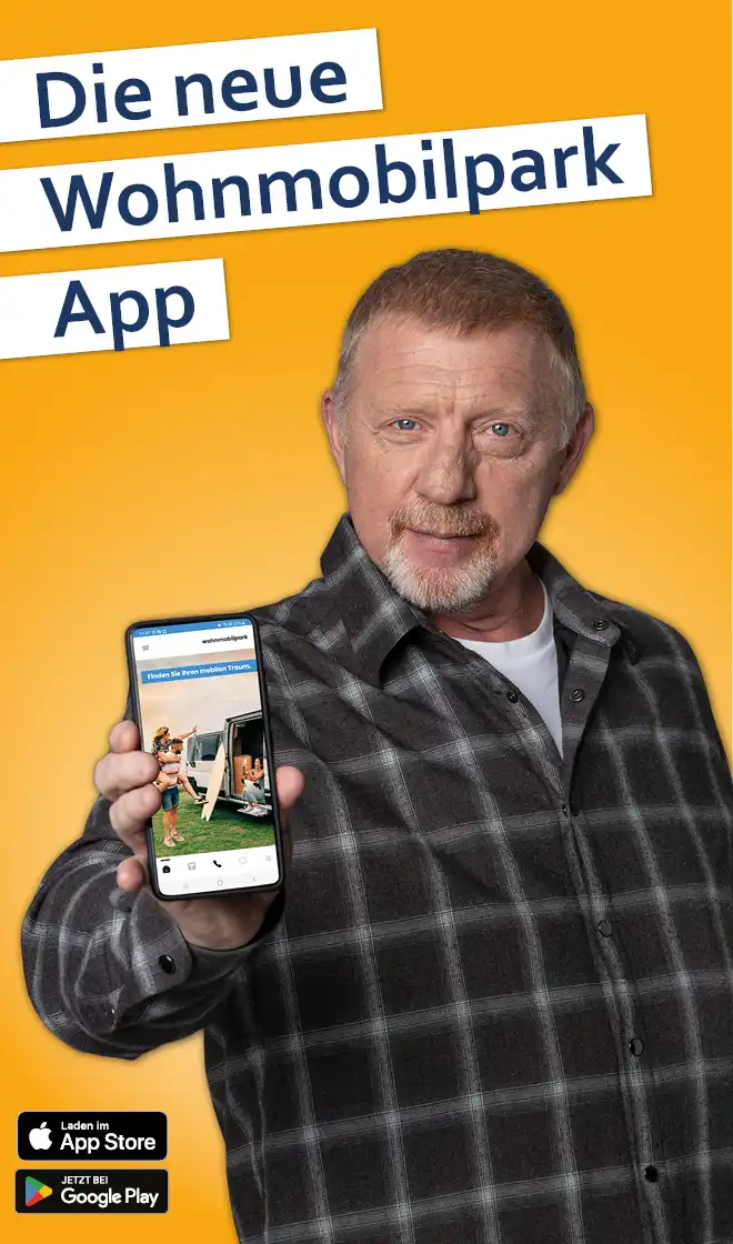 Jetzt die Wohnmobilpark App herunterladen