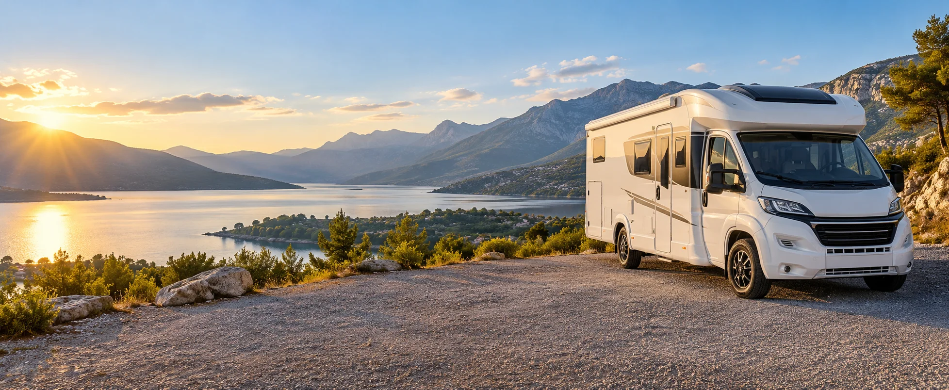 Wohnmobil am See